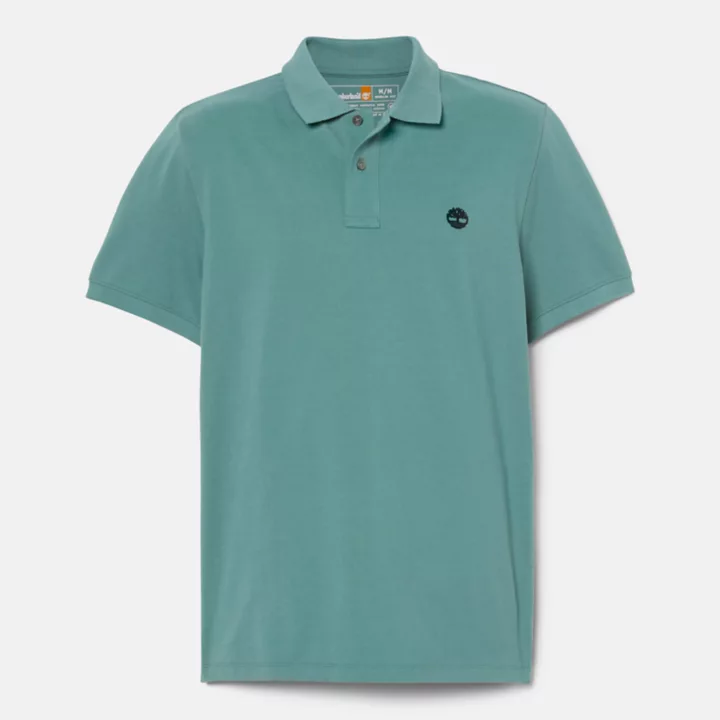 Polo Millers River en piqué pour homme bleu sarcelle