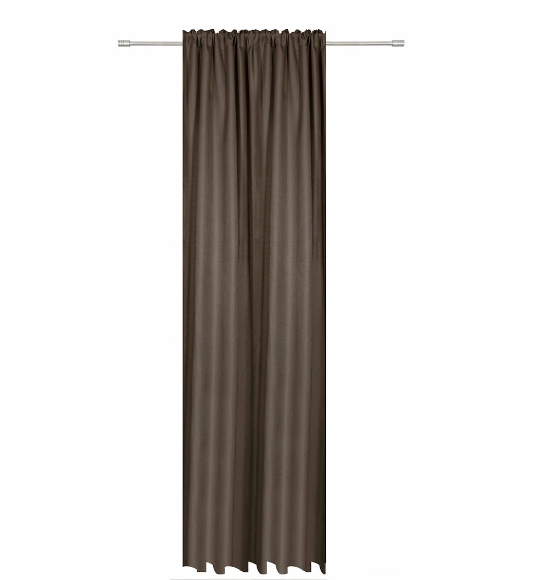 my deco Schlaufenvorhang BALANCE 135 x 300 cm taupe