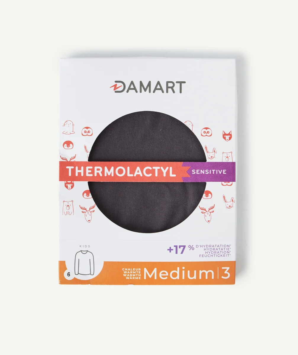 DAMARTT-SHIRT MANCHES LONGUES THERMOLACTYL SENSITIVE GRIS FONCÉ