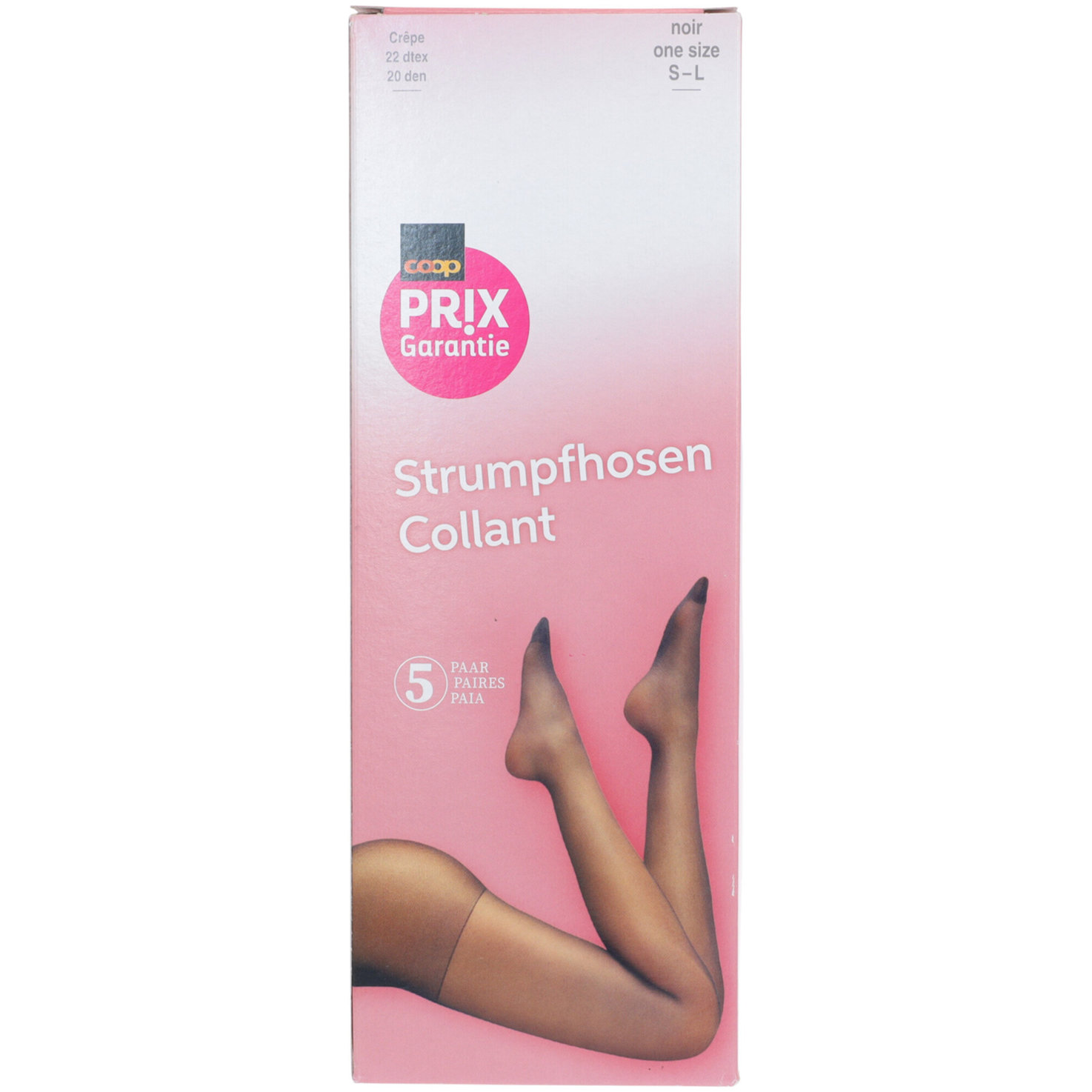 Prix Garantie Strumpfhose Box noir one size