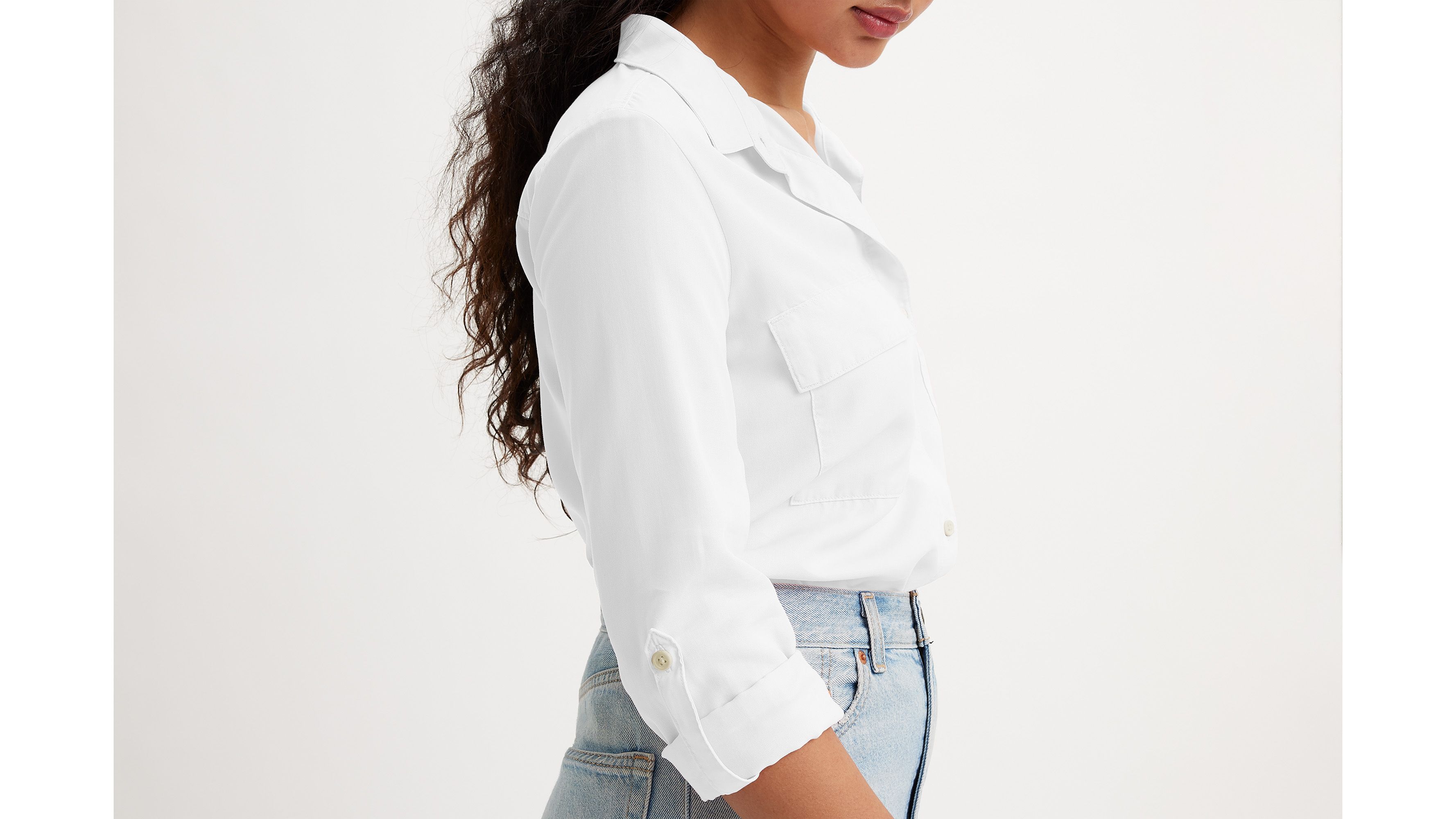 Chemise utilitaire Doreen - Bright White - Blanc
