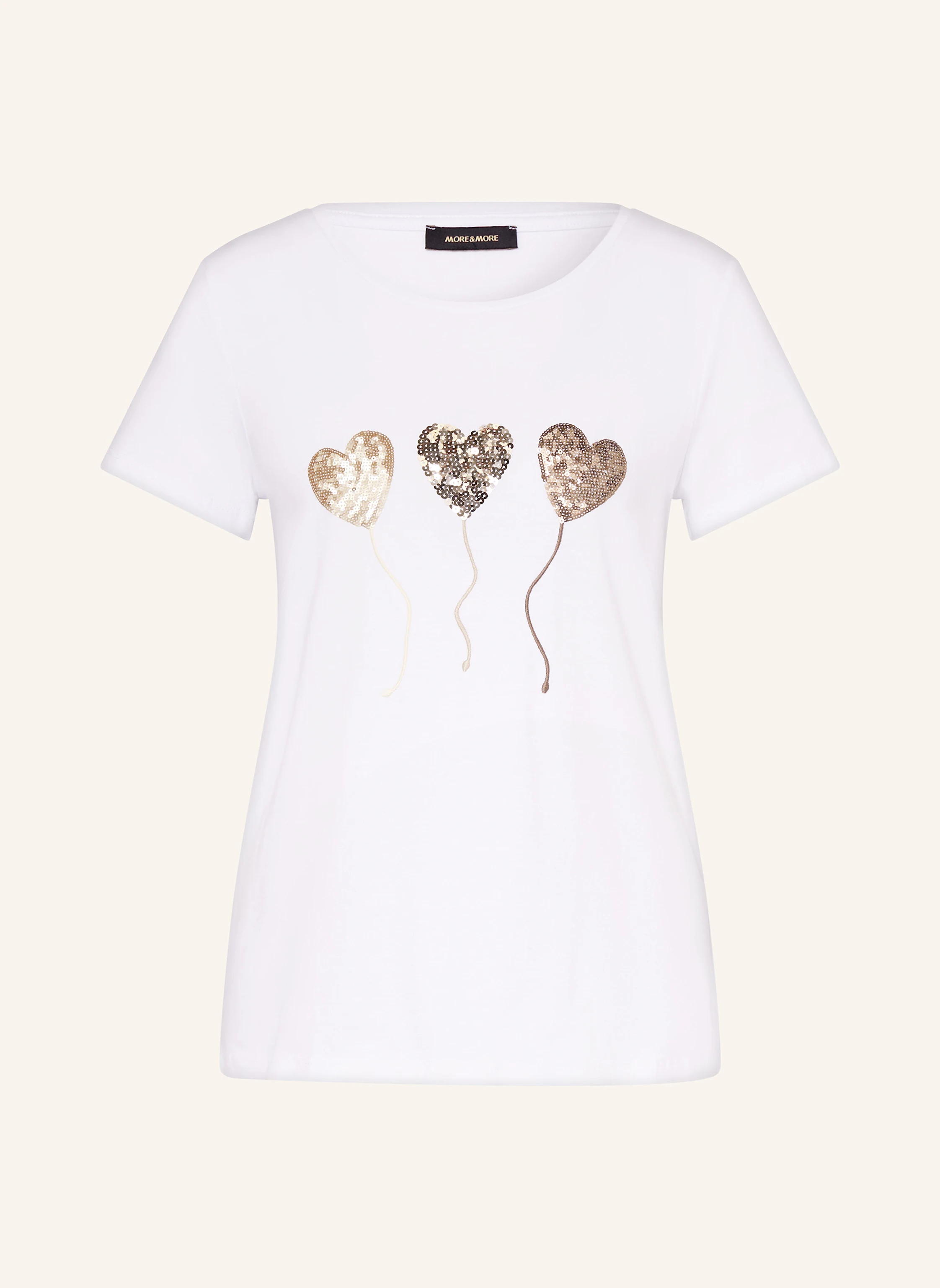 MORE & MORE T-Shirt mit Pailletten