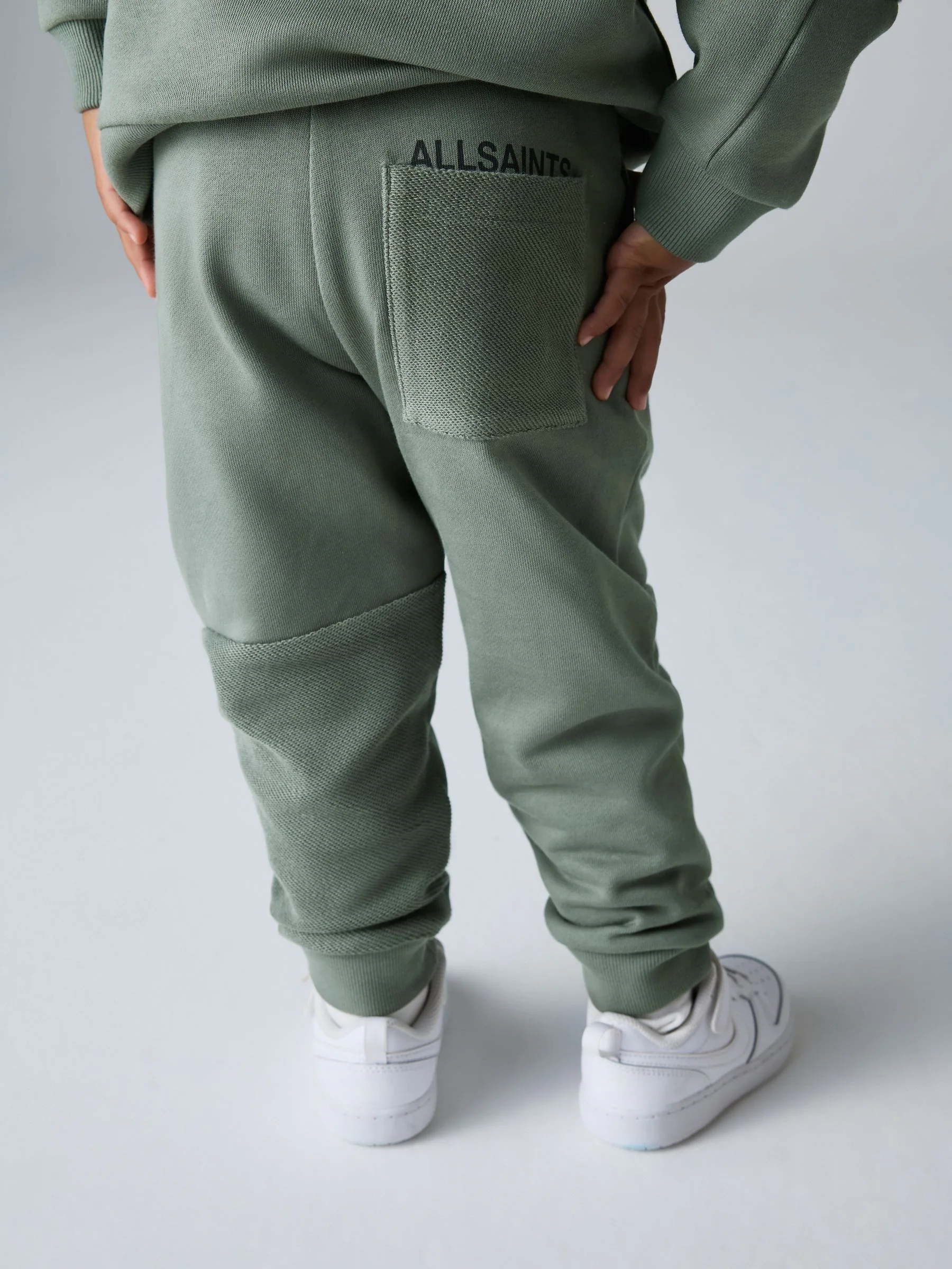 Dusky Green/Textured - smALLSAINTS Underground Oversized Younger Boys Sweatshirt and Joggers Set