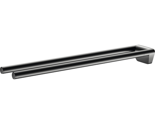 KEUCO REVA Black Selection vaste handdoekhouder, mat zwart, 12818370000