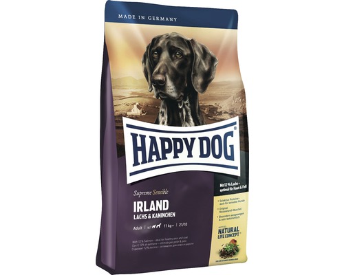 HAPPY DOG Supreme Ireland Zalm & Konijn droog hondenvoer 12,5 kg