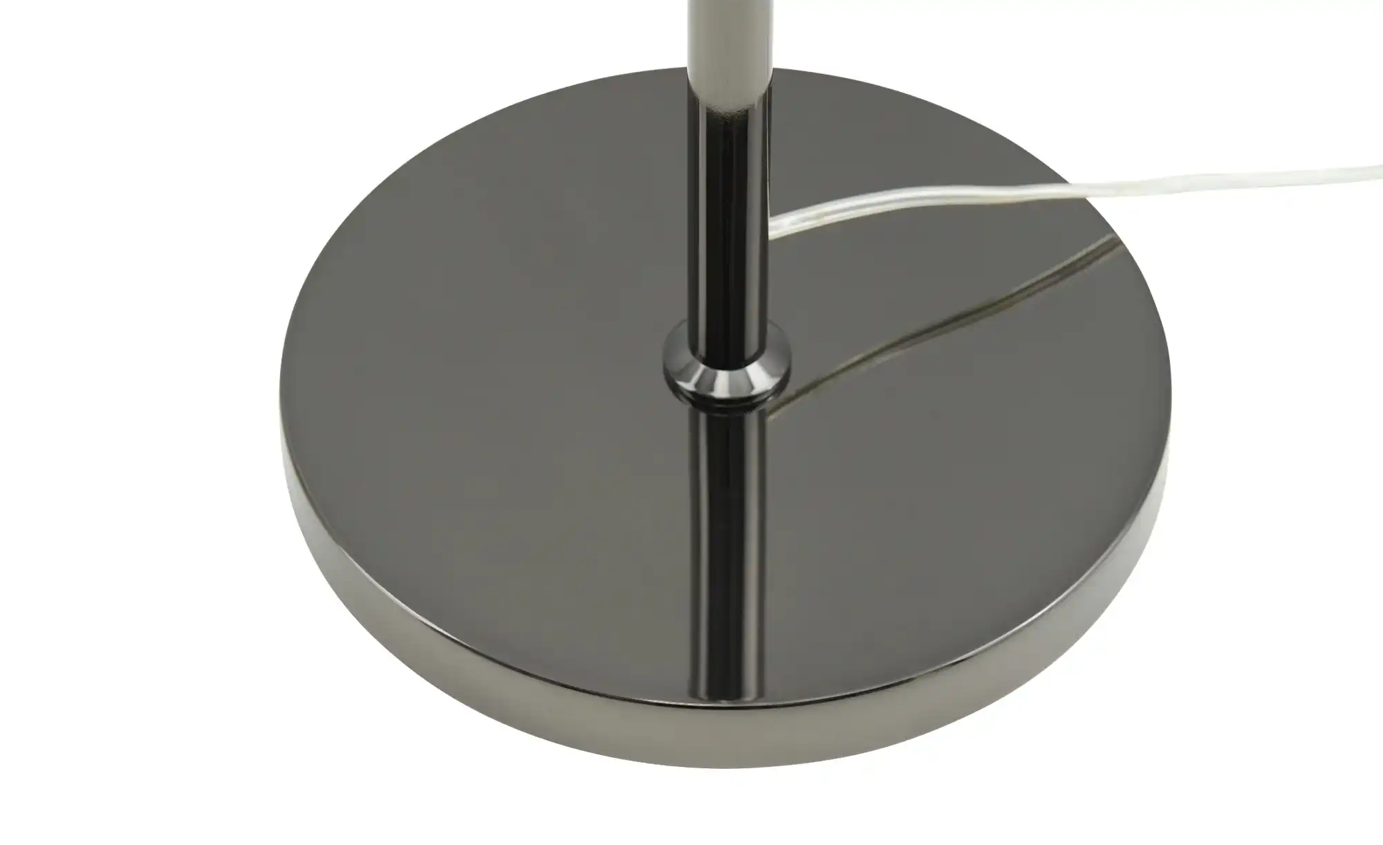 Meisterleuchten Stehleuchte, 5-flammig, schwarzchrom,Rauchglas