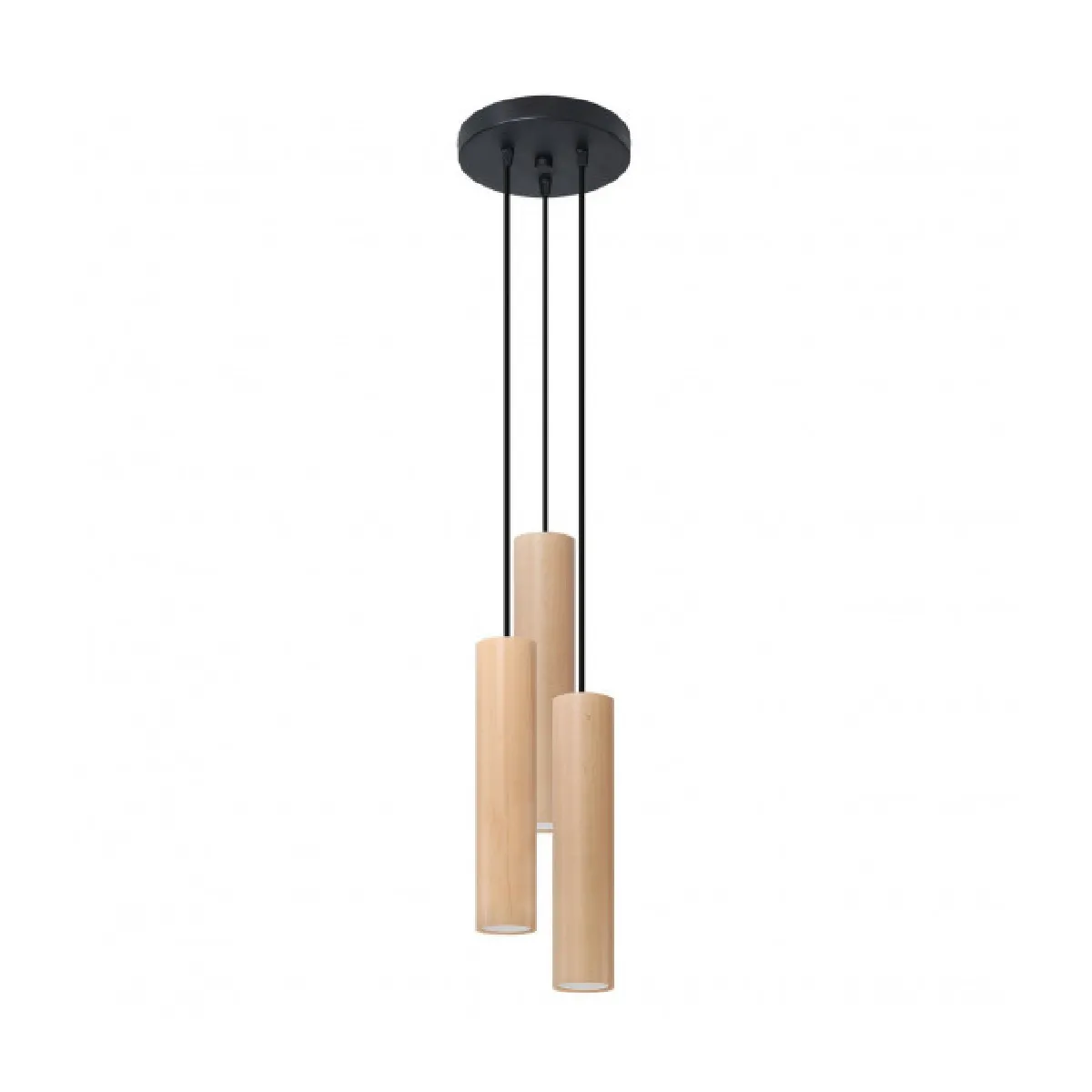 Luminaire Center Lino Cluster Suspension - Bois naturel