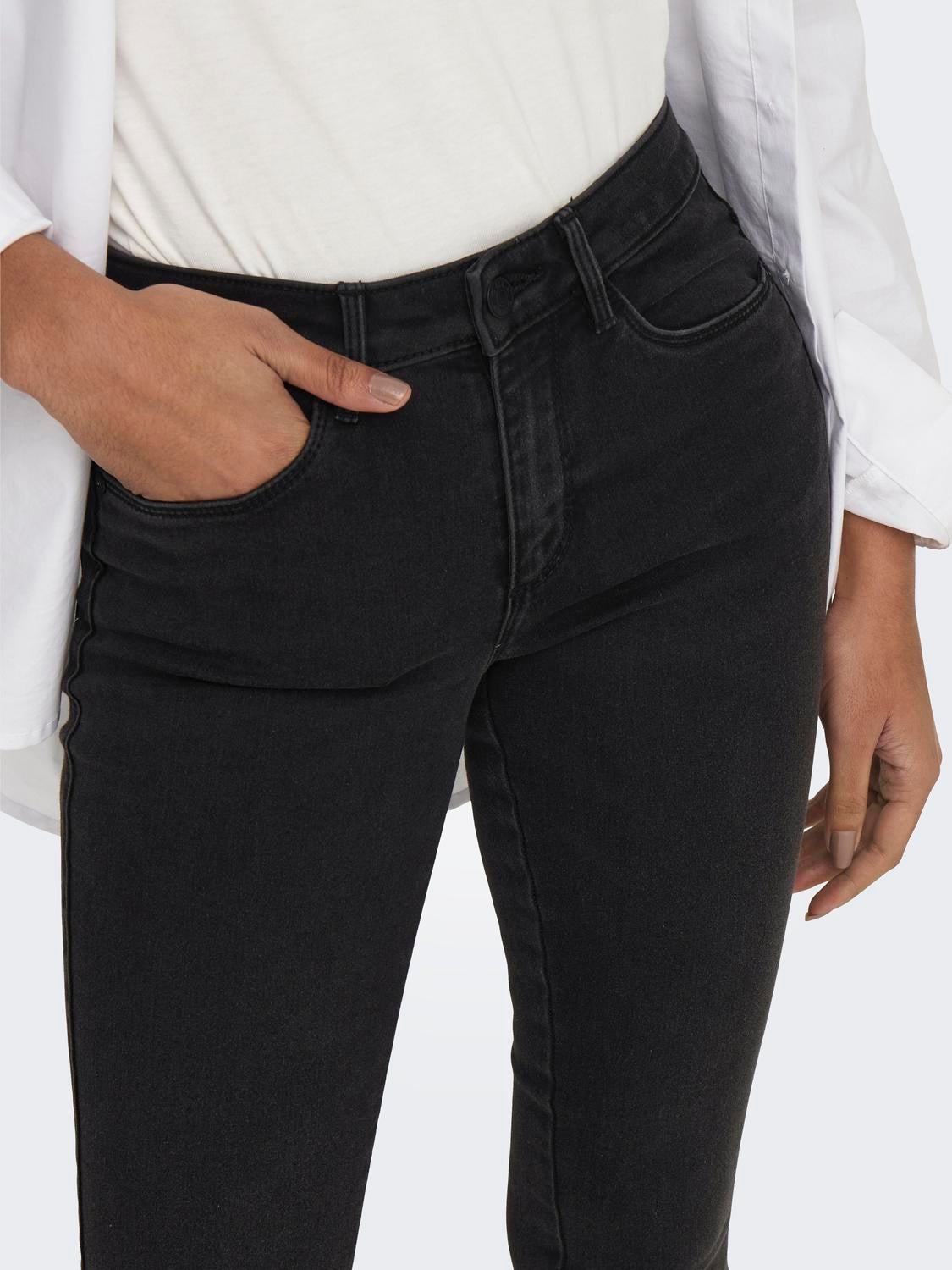 ONLROYAL Mittlere Taille Skinny Fit Jeans Black Denim