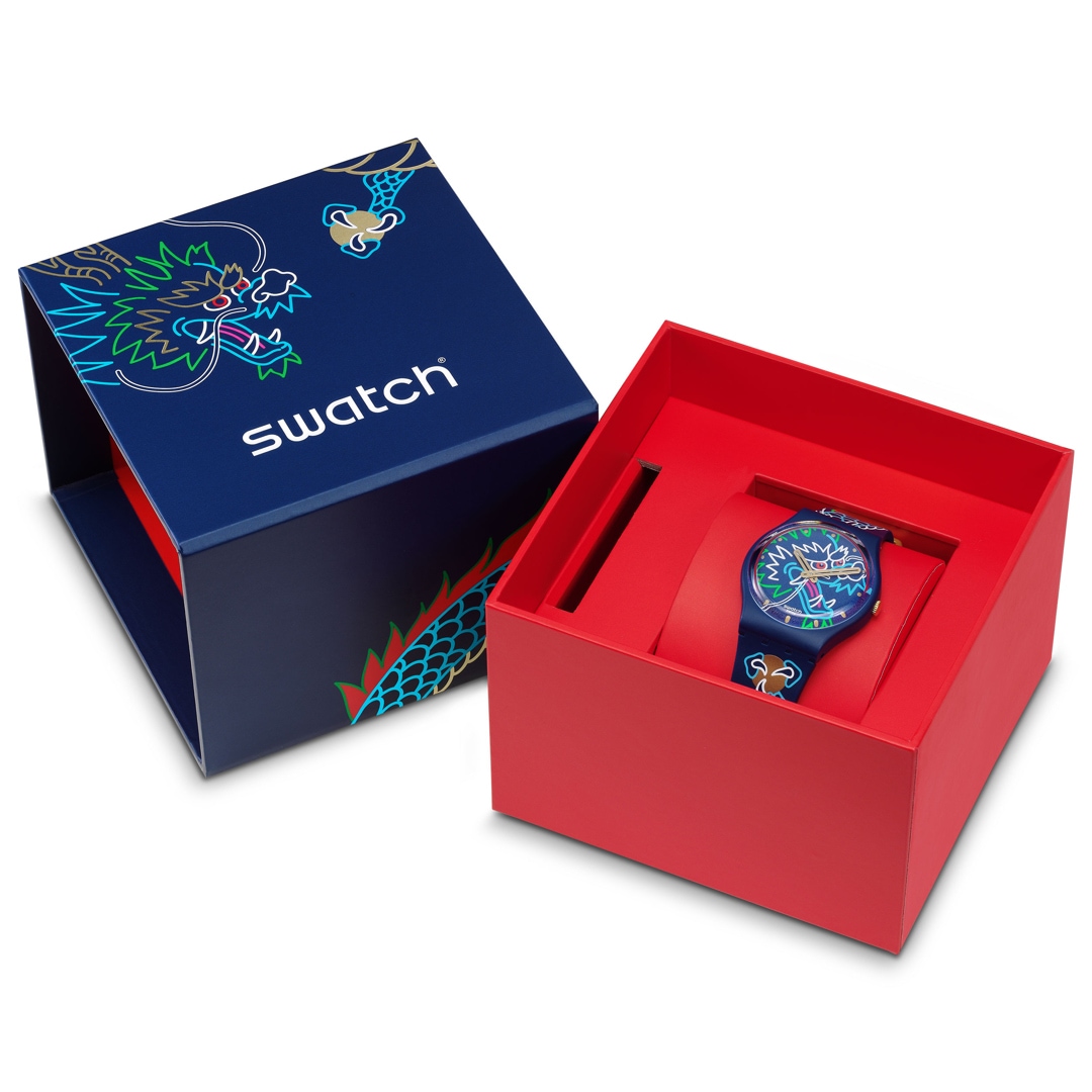 Swatch Original 34 Biosourced Dragon in Waves