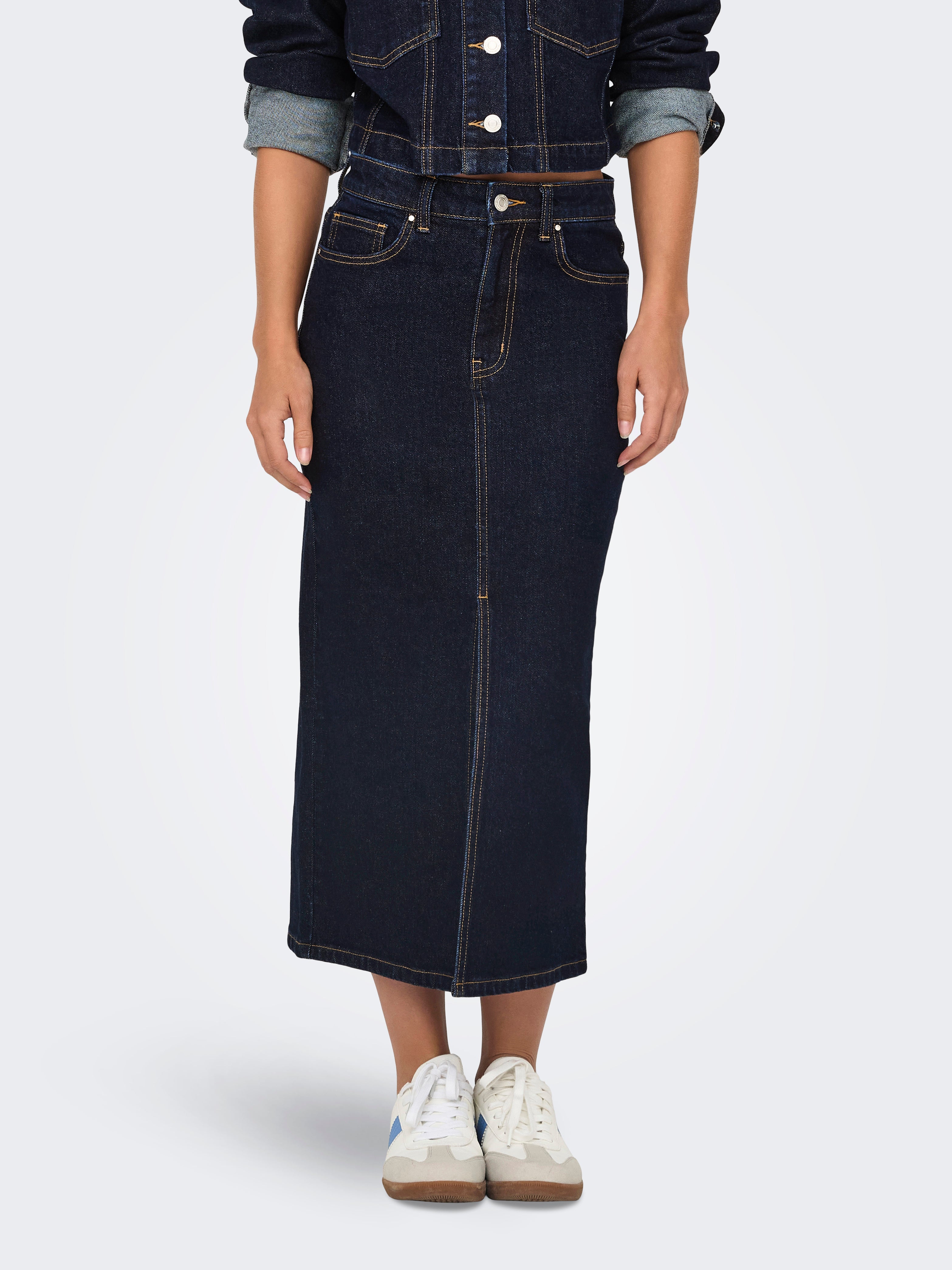 ONLBIANCA Jeansrock Dark Blue Denim