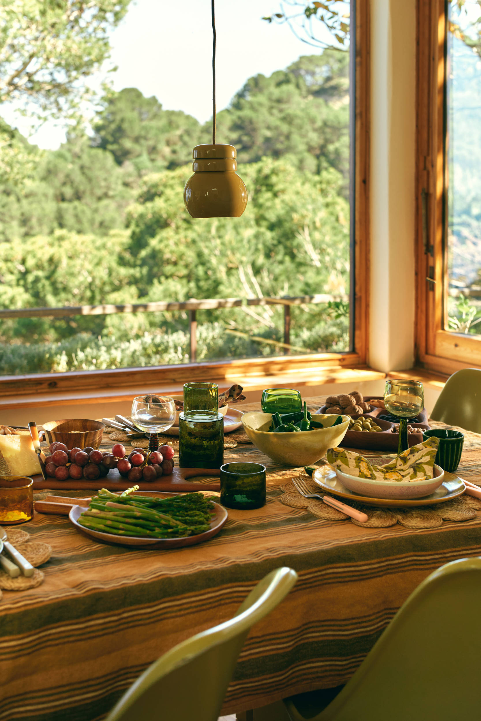 HKLIVING Tube karaf - olive