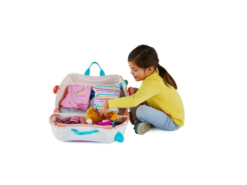 Trunki Reisetrolley Lola Llama Hellgrau Reisekoffer für Kinder