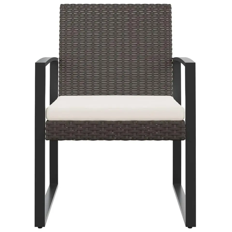 vidaXL - Tuinstoelen - Zwart - Polypropyleen - 2 stuks