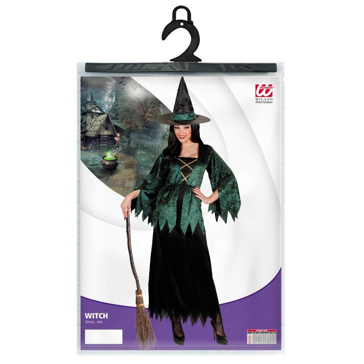 Halloween Jurk Groen Dames Heks