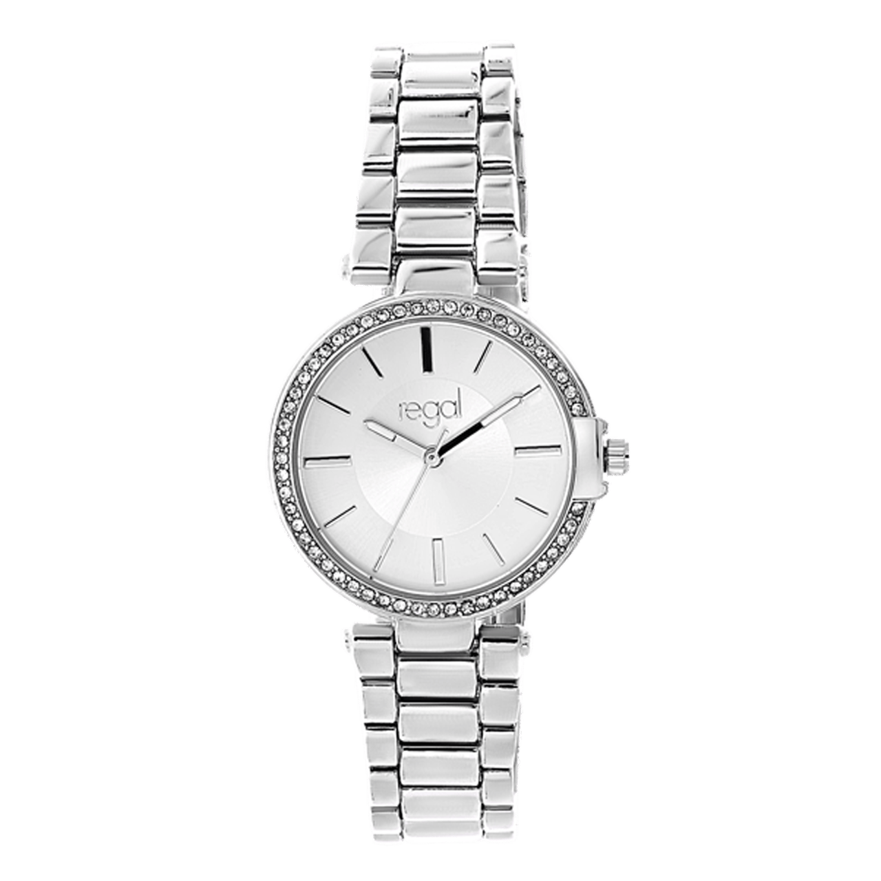 Regal horloge met stalen band