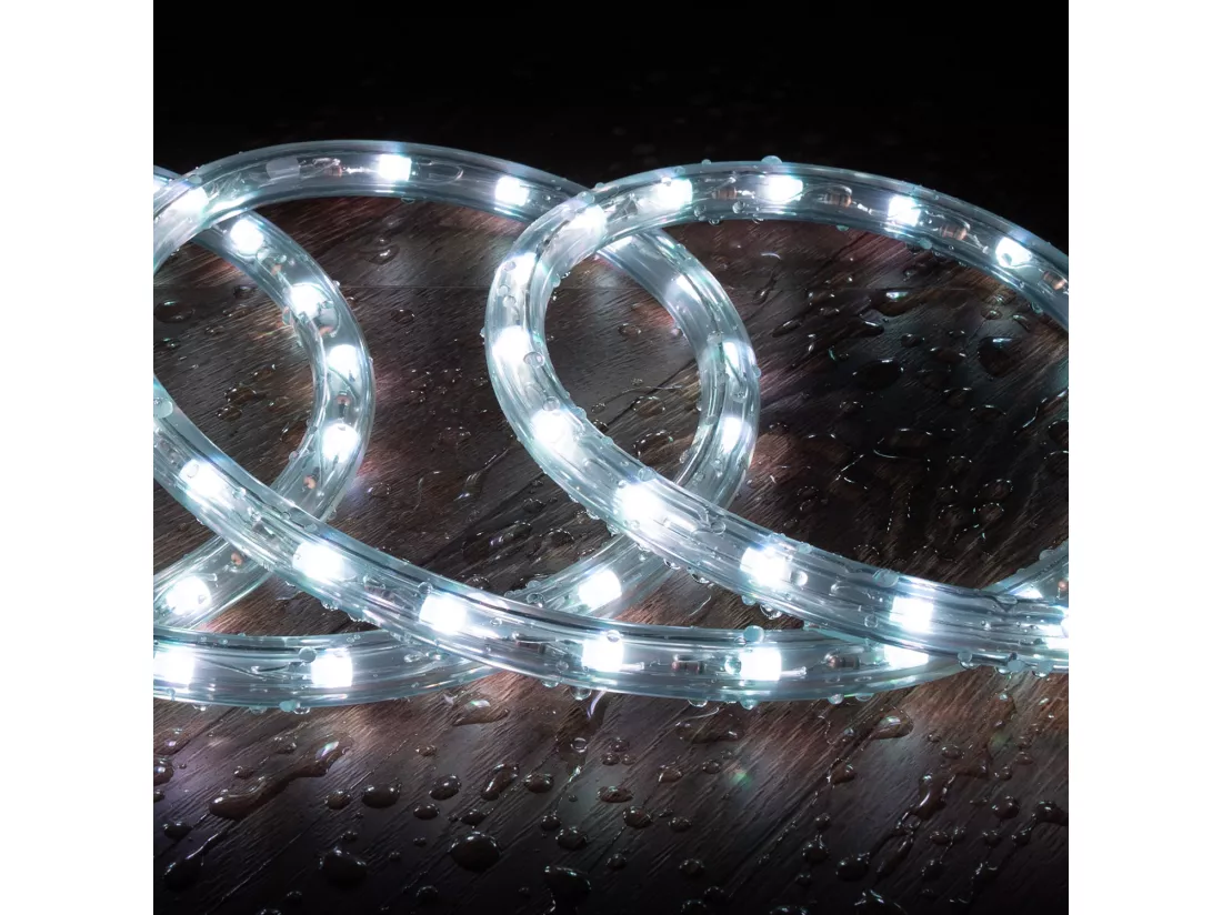 Gaine LED Ronde 220V AC 36 LED/m RGB IP65 Coupe tous les 100 cm sur Mesure RGB 1 m