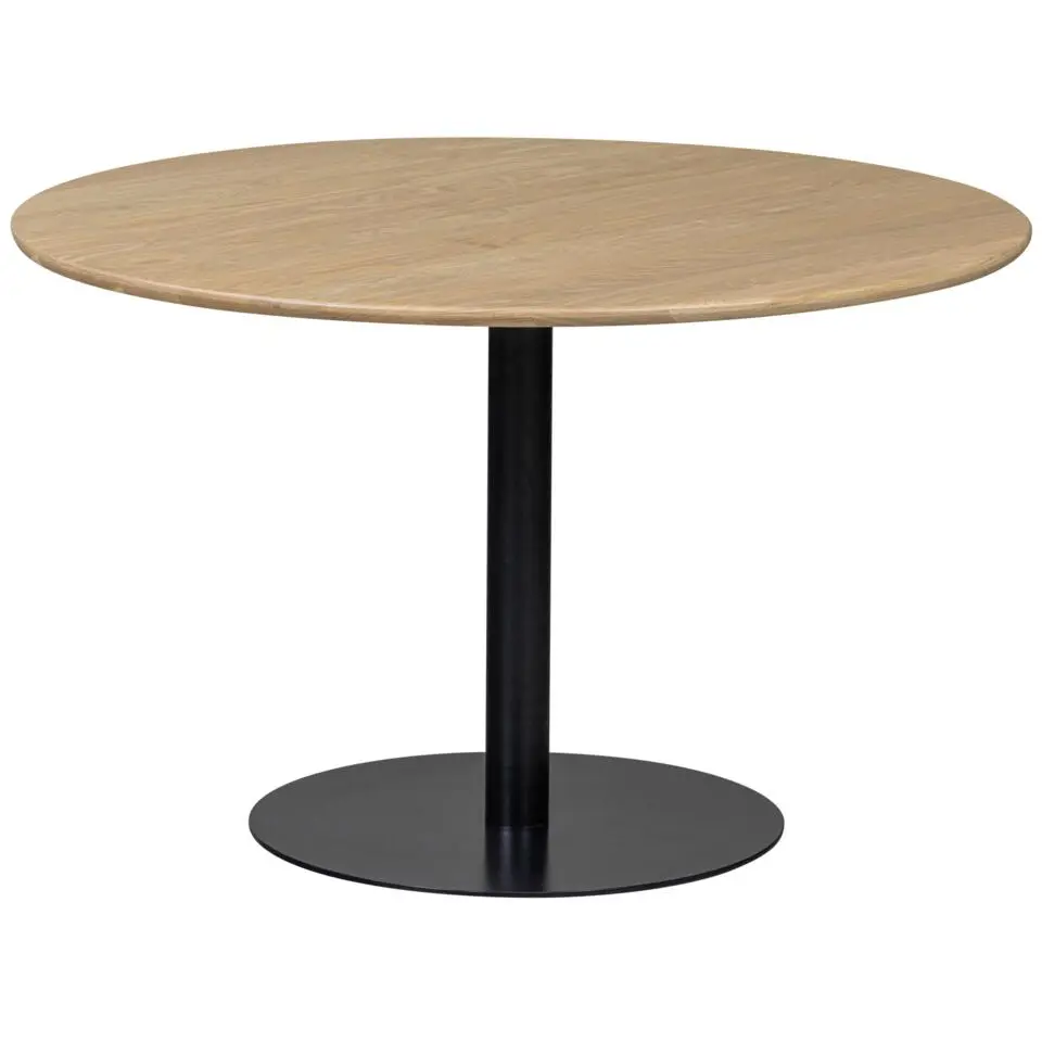 WOOOD Tablo Ronde Poot - Metaal - Zwart - 73x64x64