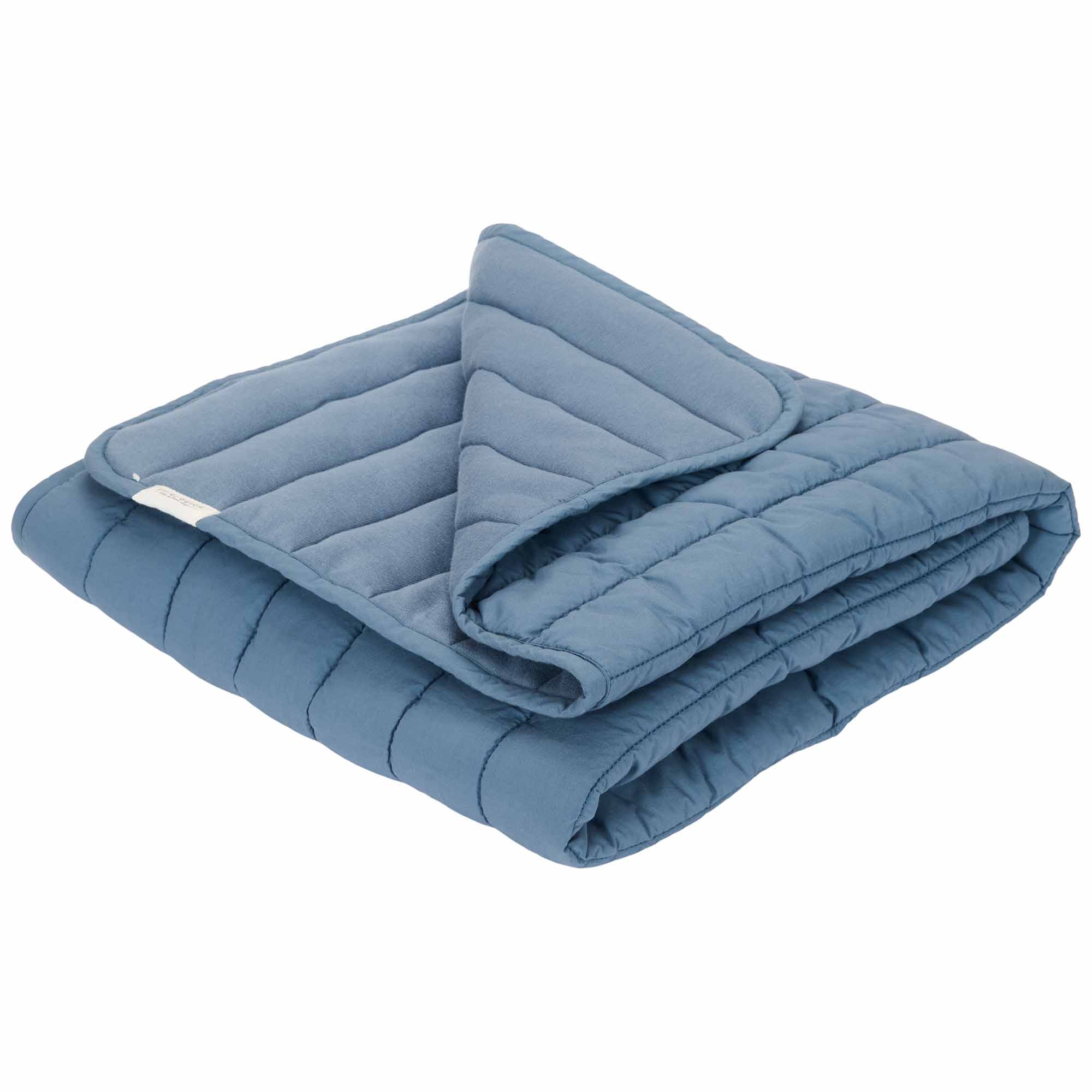 Little Dutch ledikantdeken pure blauw