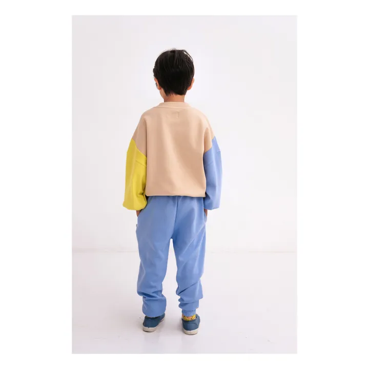 Repose AMS Sweat Coton Bio Colorblock | Beige