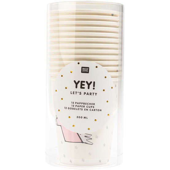 Gobelet licorne 200ml en carton x12 pièces