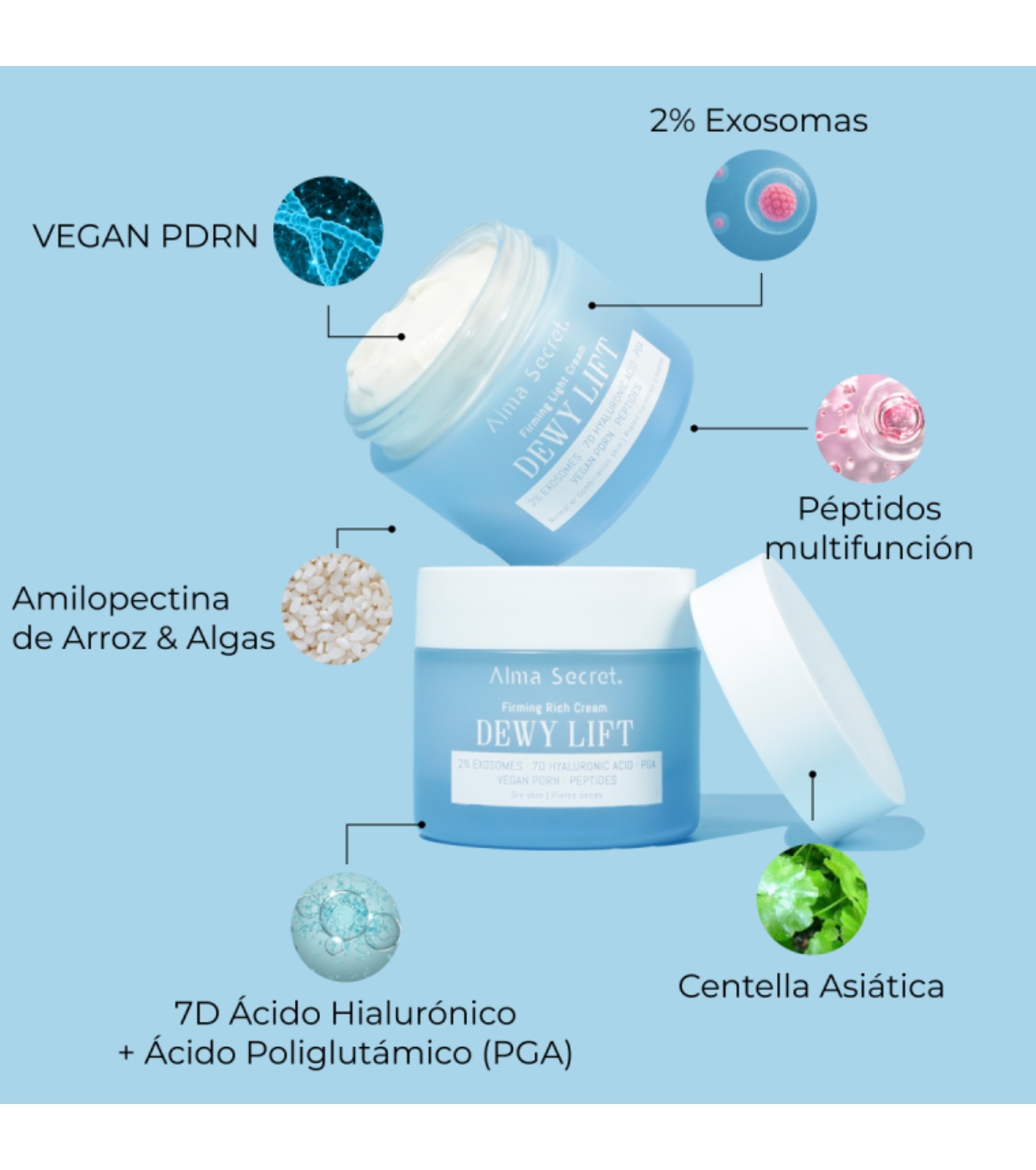 Alma Secret - Creme Facial Firmador Dewy Lift - Pele Normal a Mista
