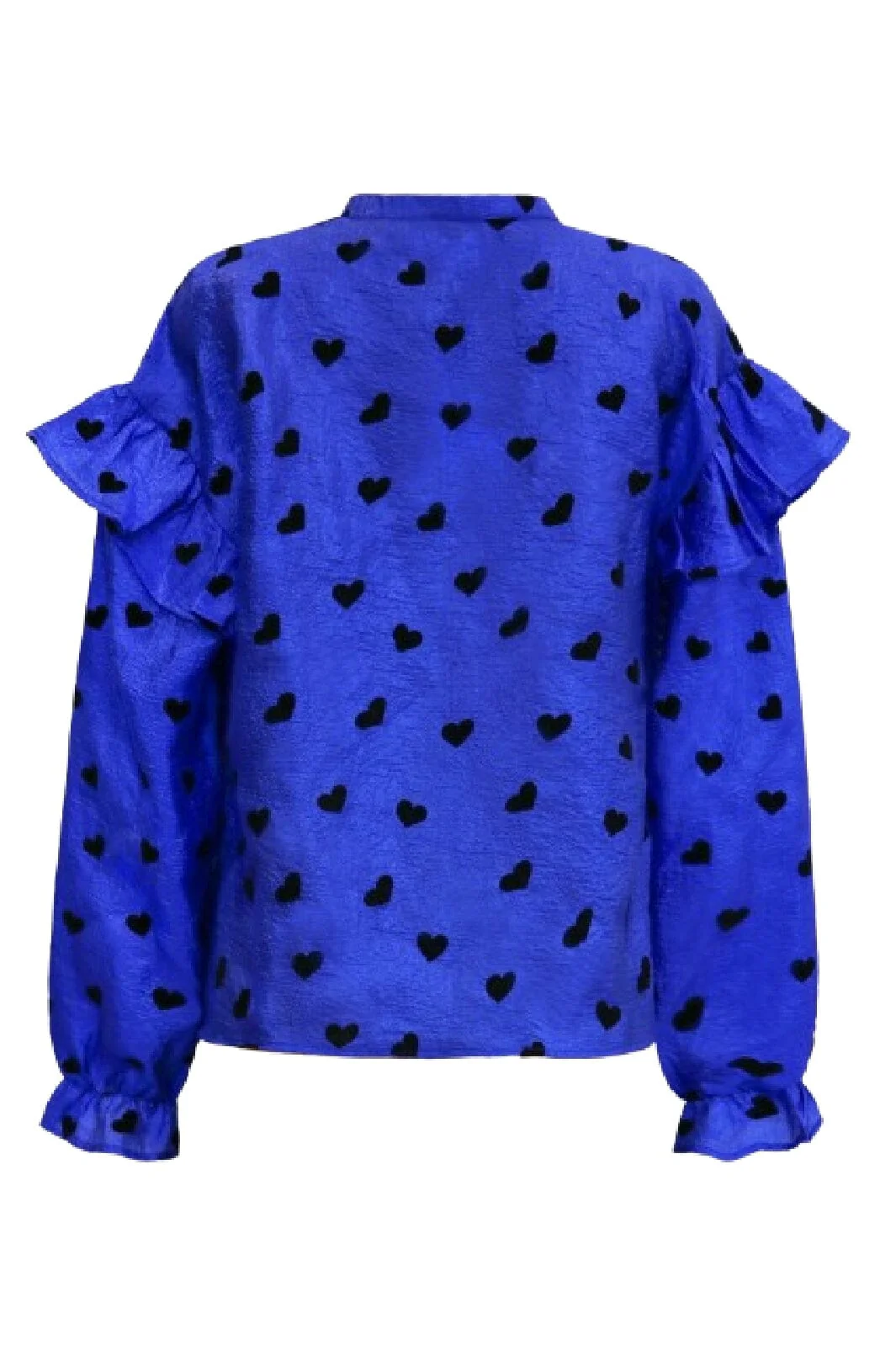 Liberte Tia-Ls-Frill Blouse 22075 cobolt blue black heart
