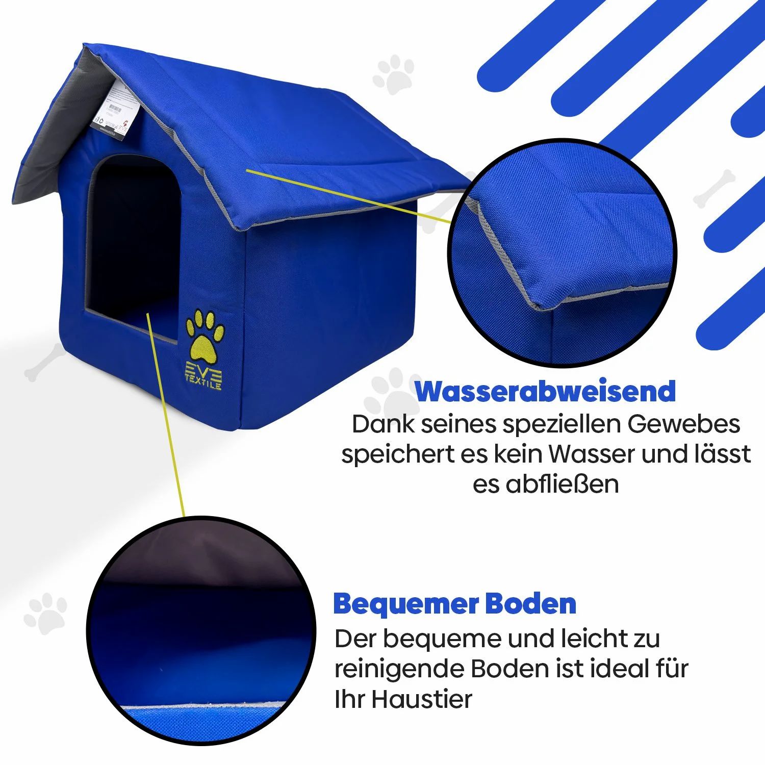 EVE Textile Hunde- und Katzen Eskimohaus