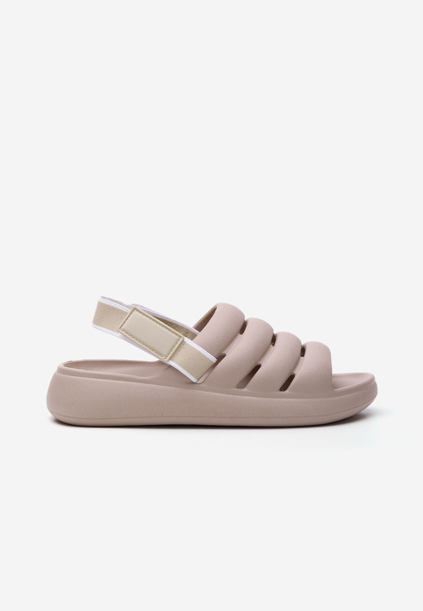 Sandales femme sans talon roses Angelyne