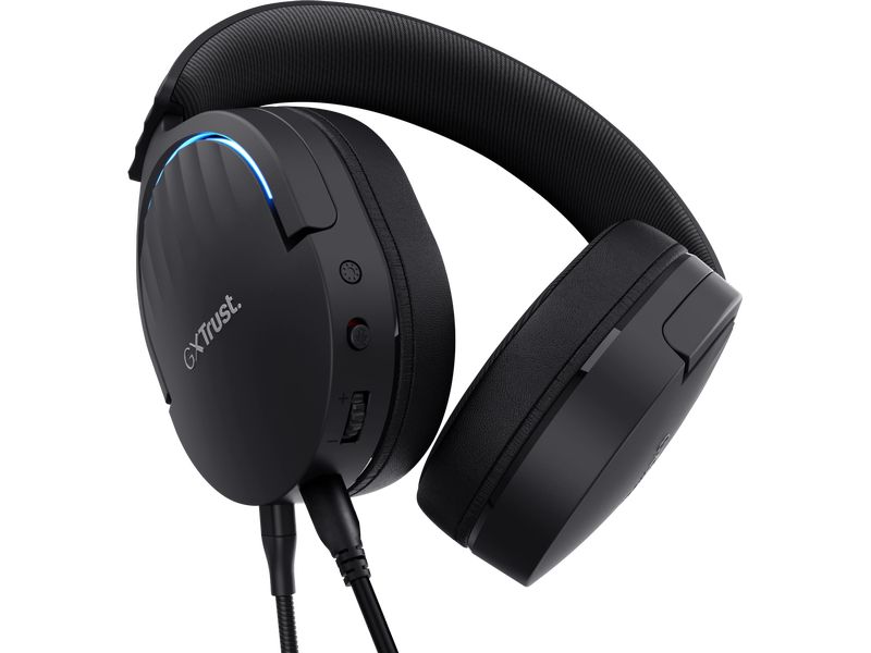 Trust Headset GXT 490 FAYZO Schwarz Leistungsstarkes ohrumschliessendes 7.1 USB-Gaming-Headset für ein immersives Gaming-Erlebnis