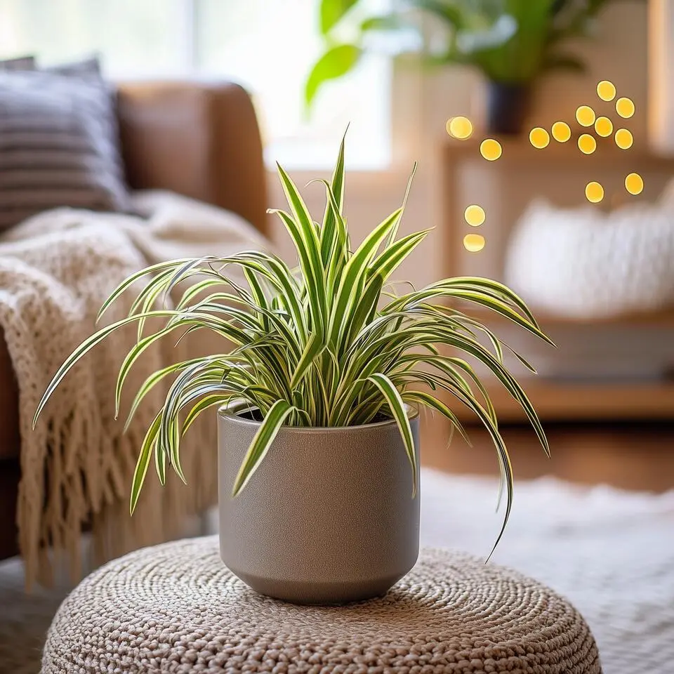 Graslelie - Chlorophytum comosum 'Atlantic' - Hoogte 25-40cm - ⌀12cm