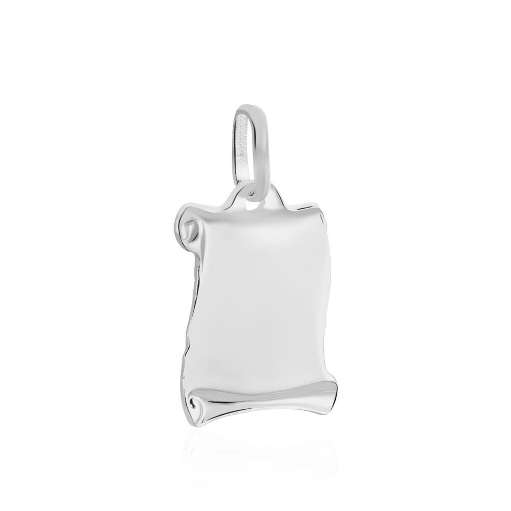Pendentif Zodiaque Parchemin Argent Blanc