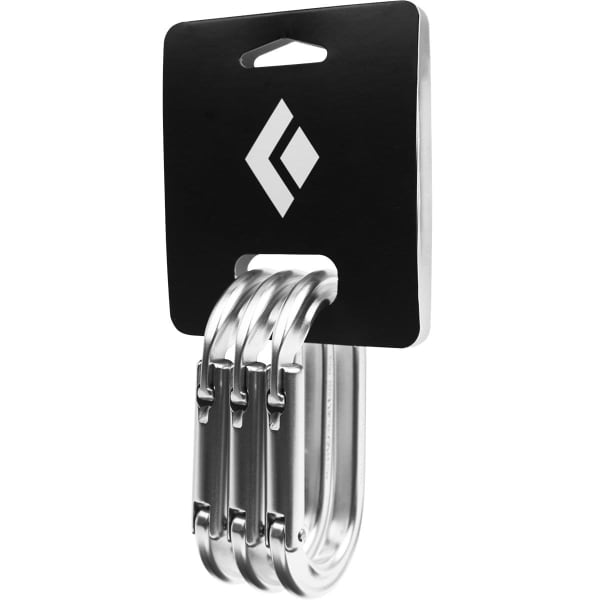 Mousqueton escalade BLACK DIAMOND OVAL KEYLOCK 3 PACK