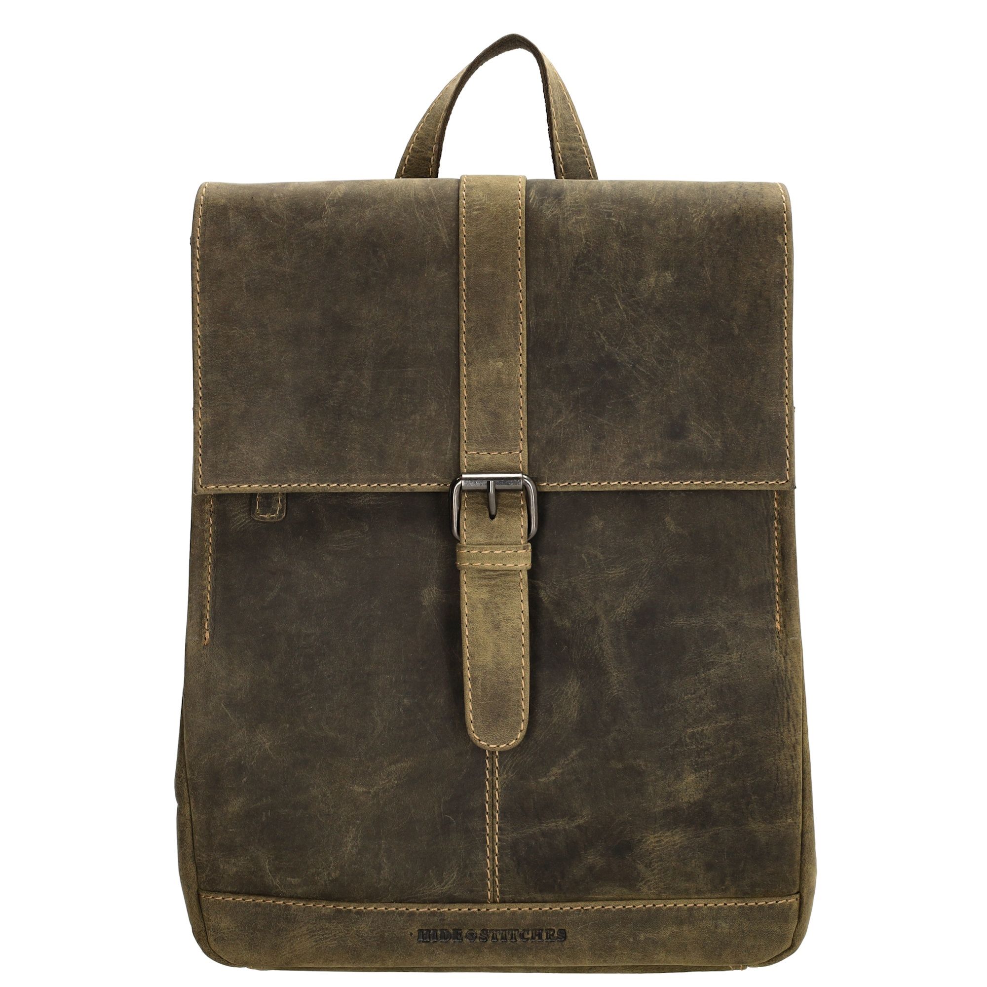 Hide & Stitches Idaho Rugzak Olijfgroen