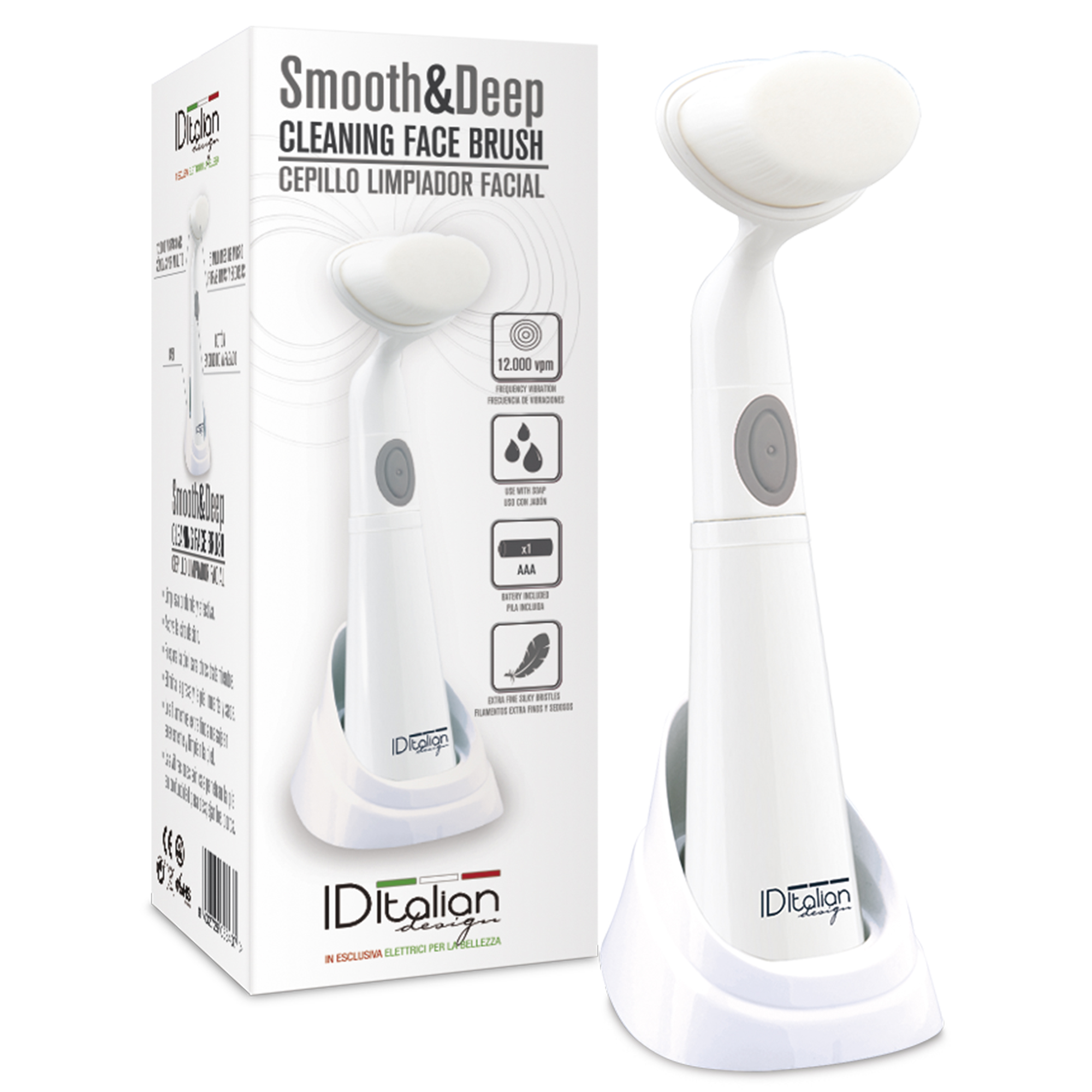 Italian Design Smooth & Deep Facial brush