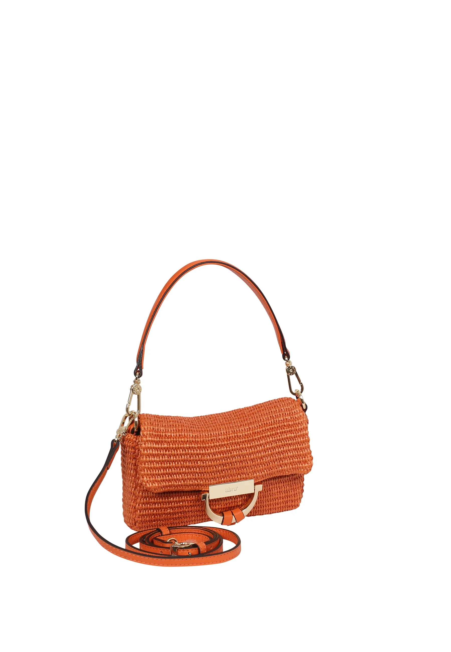 Shoulder bag TEMI Leather Raffia Standard