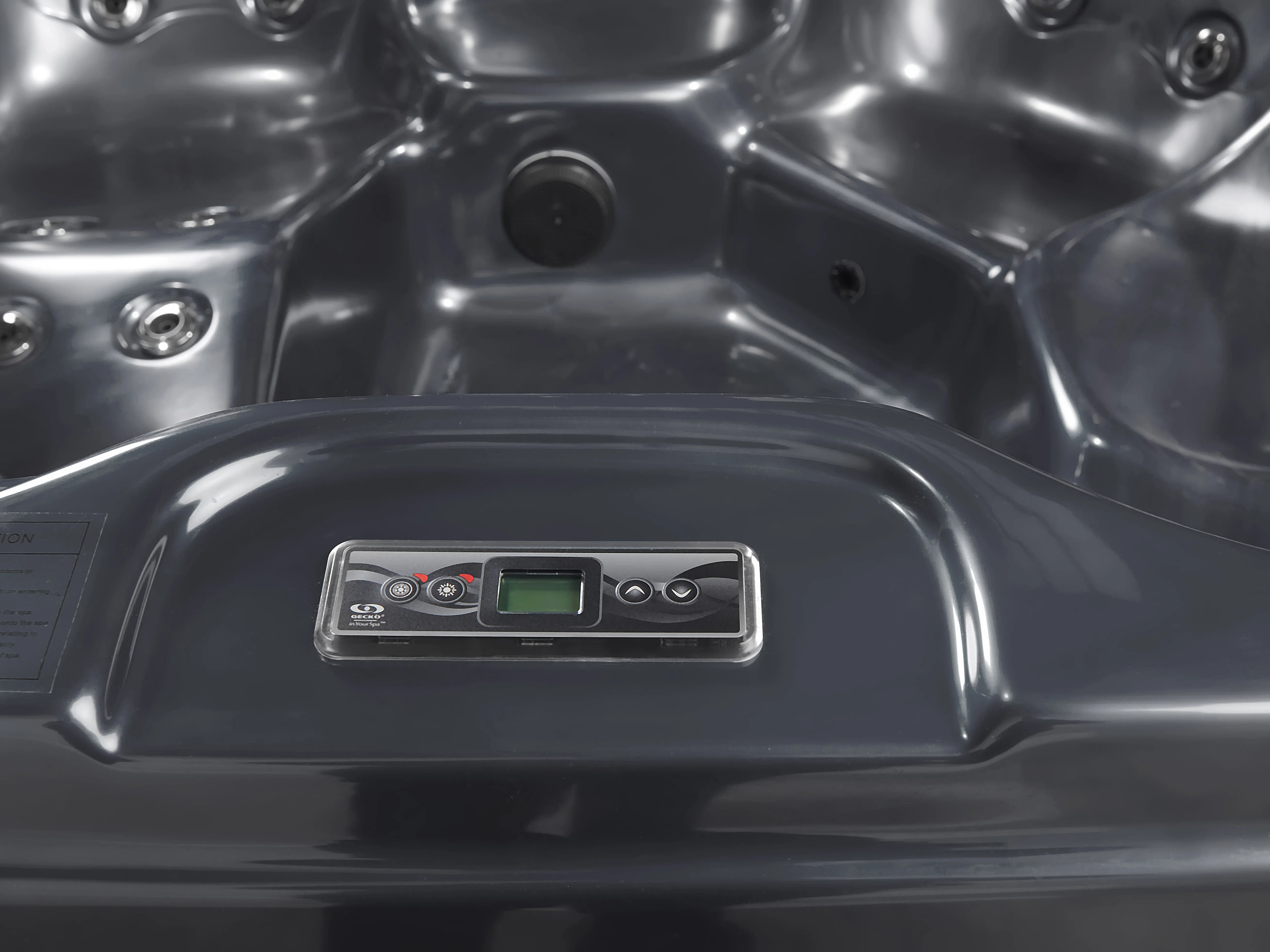 Buiten hottub met LED LASTARRIA Grafietgrijs