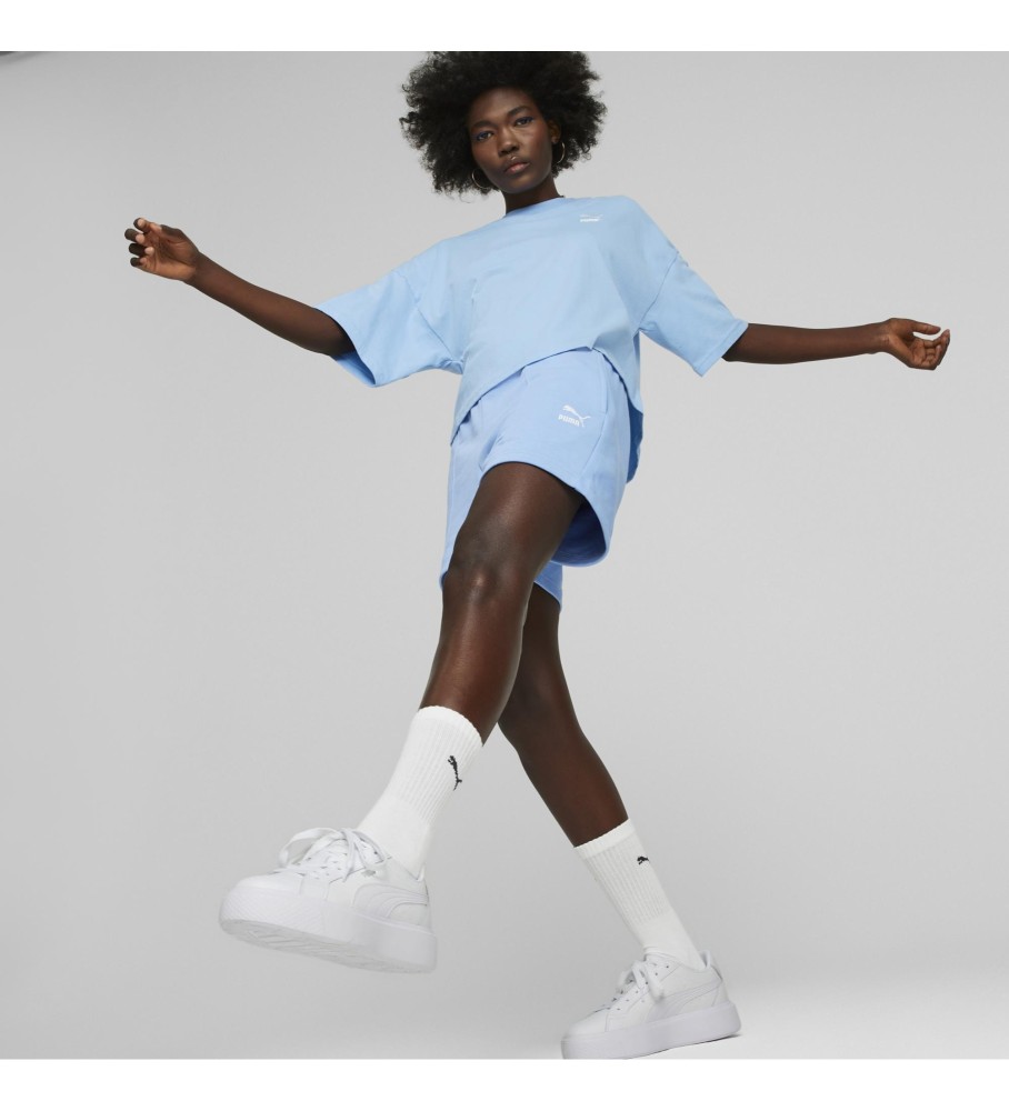 Shorts Puma Classic Pintuck azuis