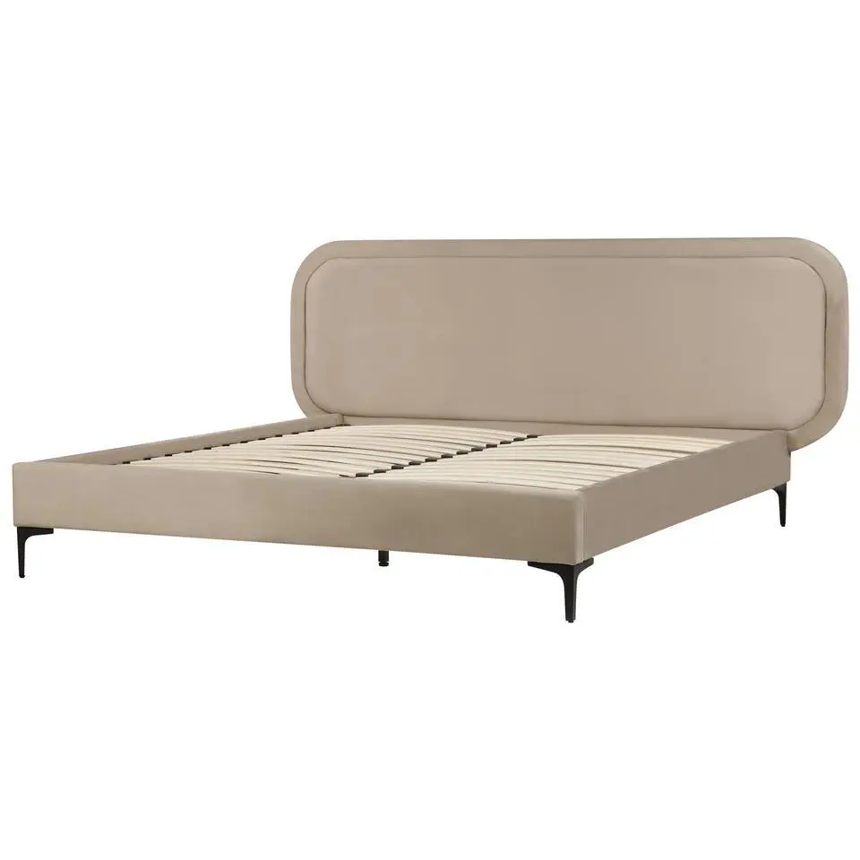 SUZETTE - Tweepersoonsbed - Beige - 180 x 200 cm - Polyester