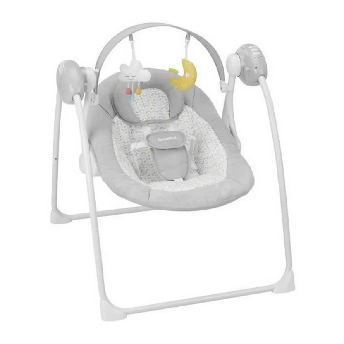 Fauteuil à Bascule Badabulle Gris Blanc