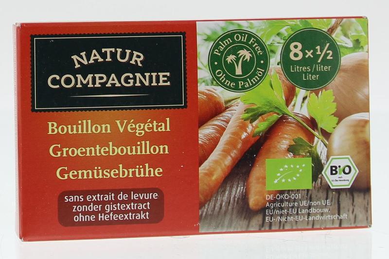 Natur Compagnie Groentebouillon zonder gist 8 stuks