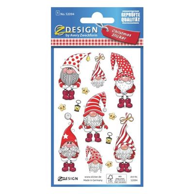 Avery - 7 stickers en sachet - 160x83x1 - lutins à paillettes