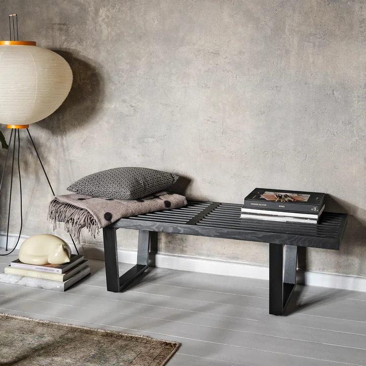 Vitra - Nelson Bench, L 122 cm, Esche natur