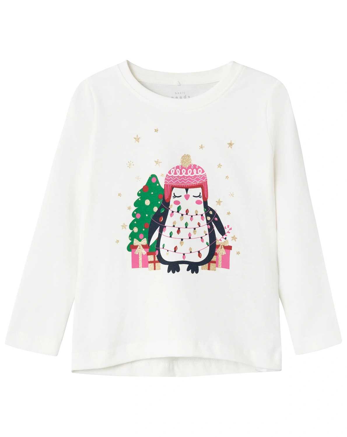 Langarmshirt NMFVISMAS OWL in jet stream