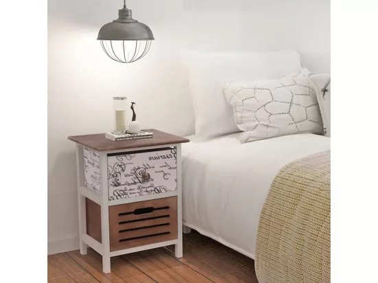 Table de chevet 2 pcs Bois