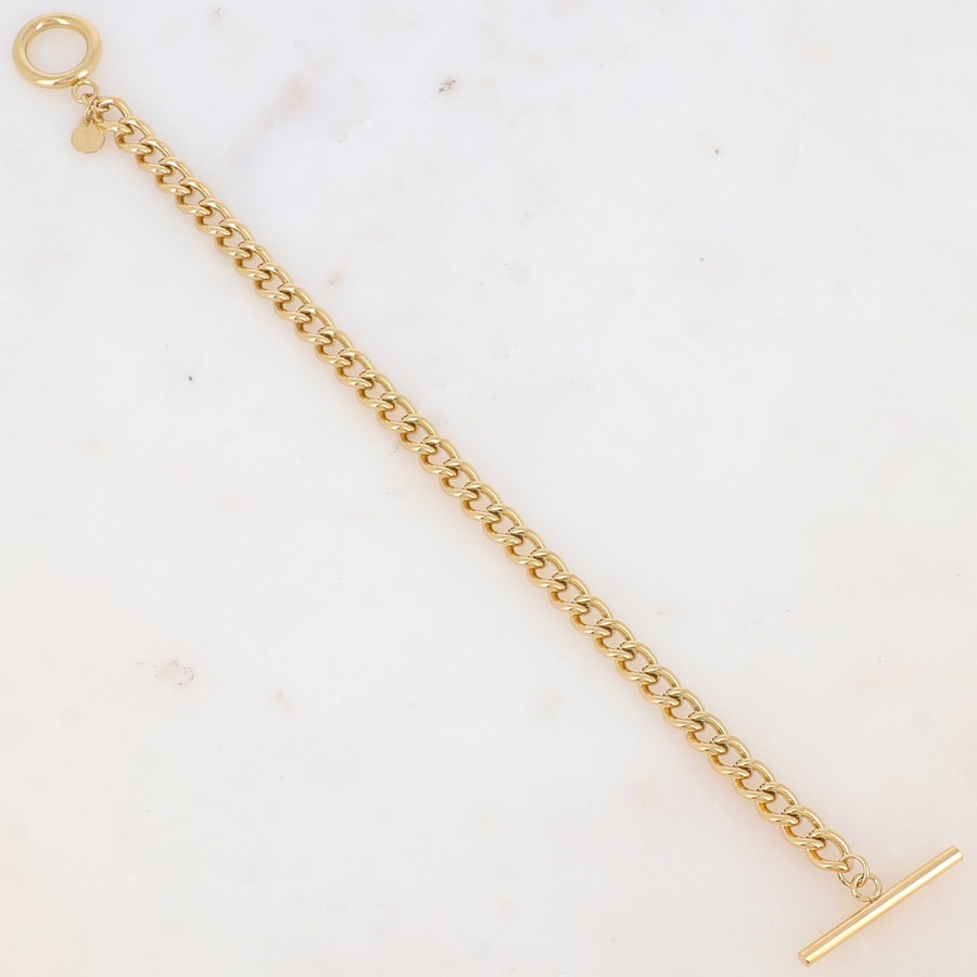 Bracelet - Acier inoxydable doré