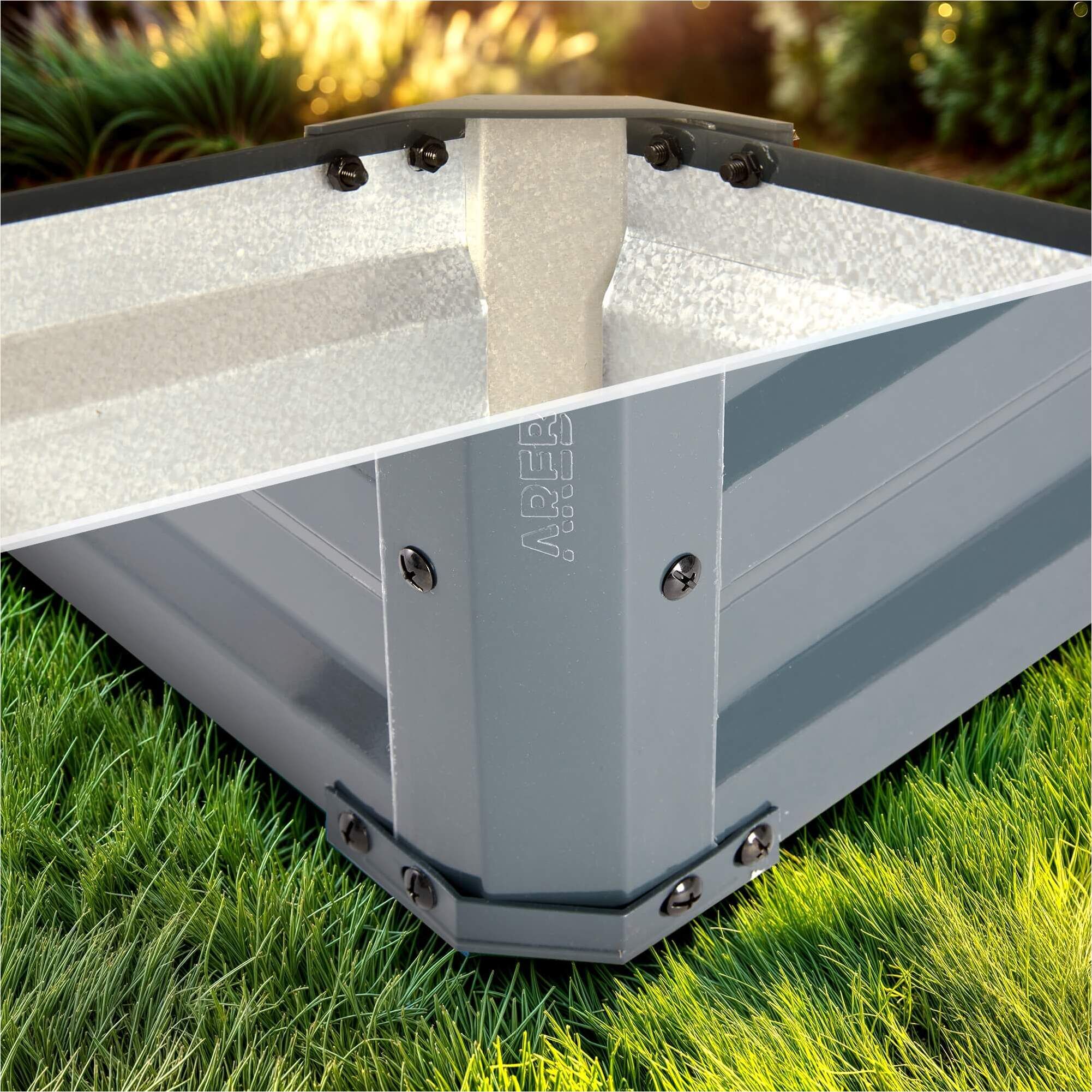 2x Metall Hochbeet 180 x 90 x 30 cm