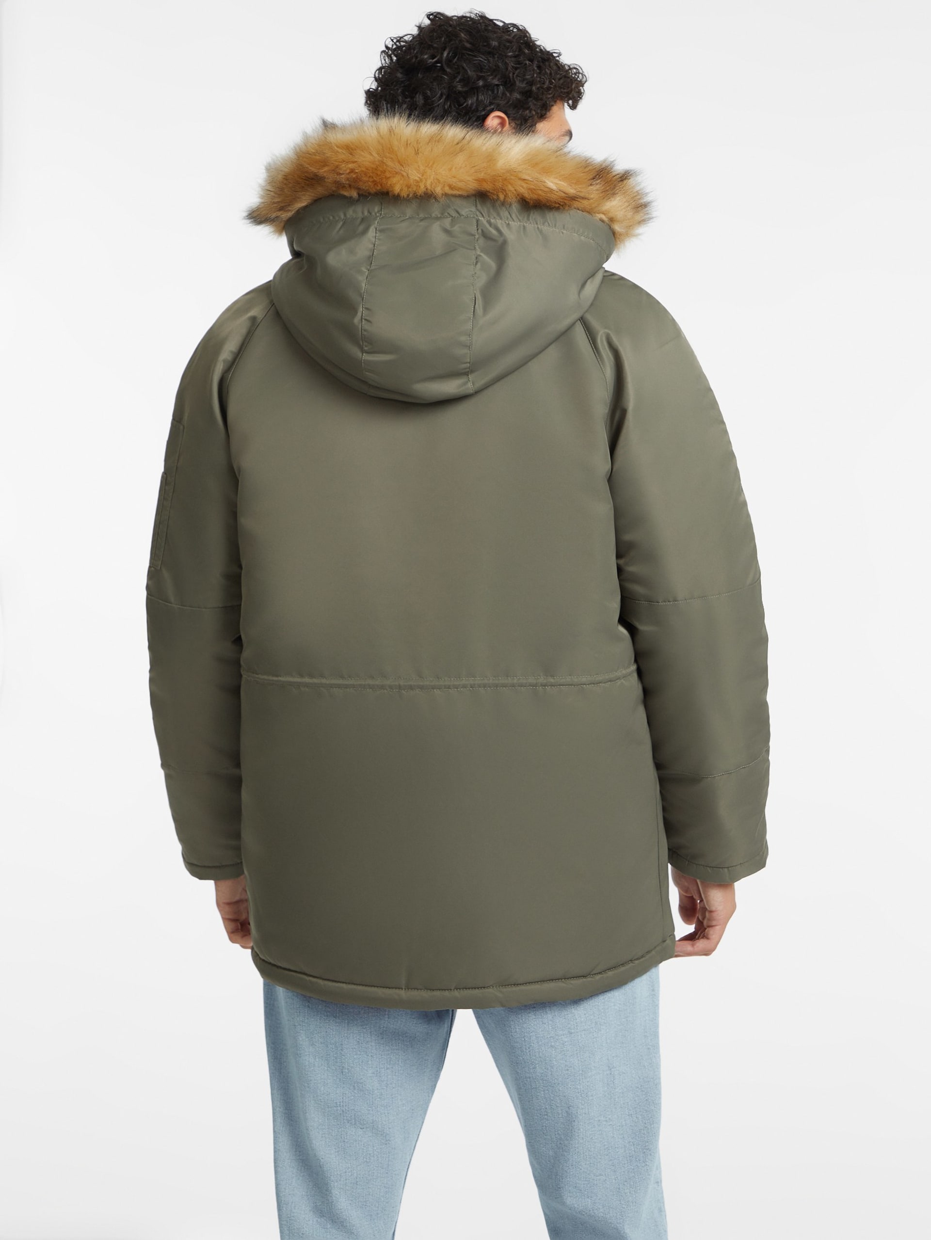 Parka de nylon com capuz