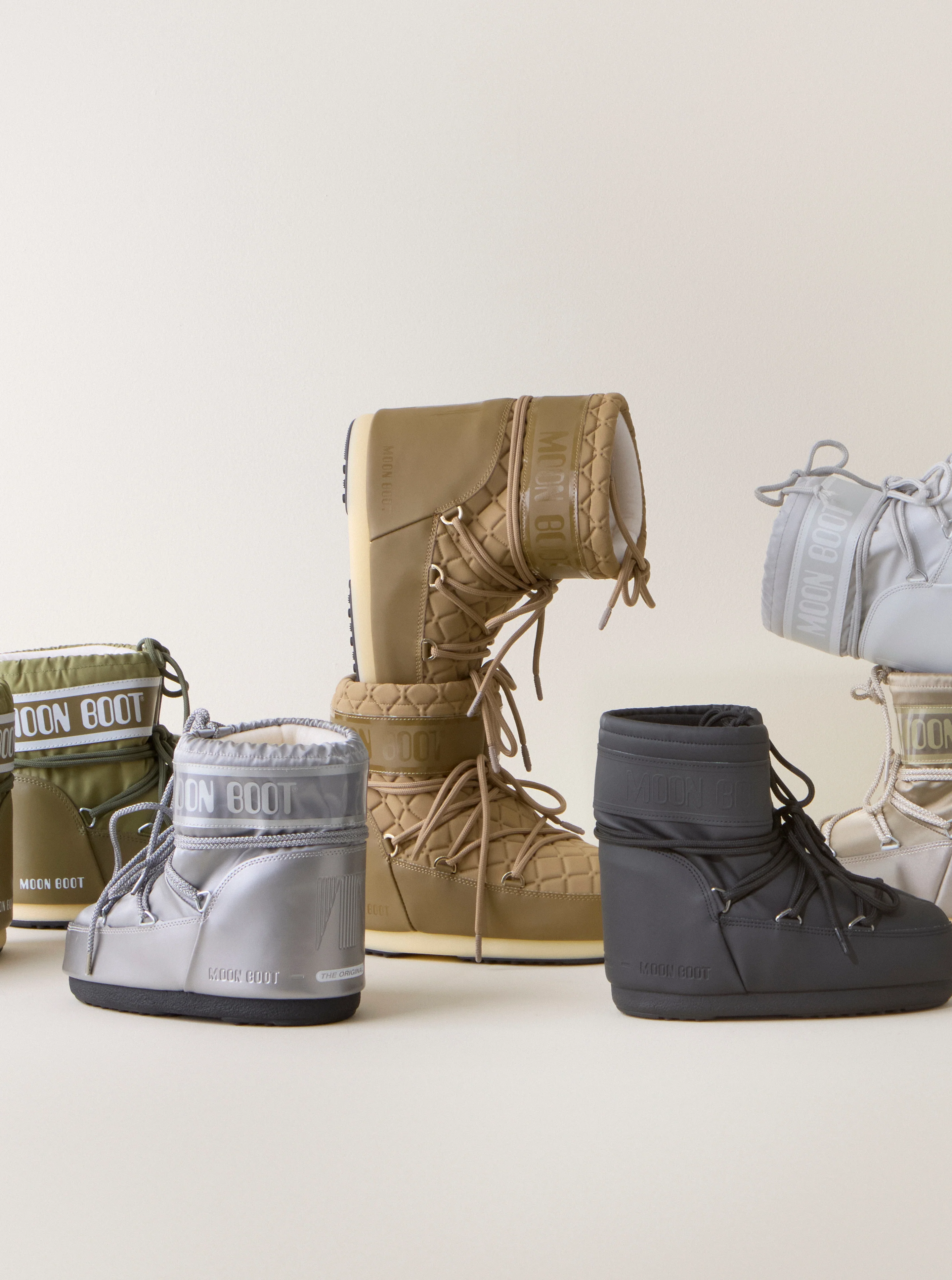 MOON BOOT  Icon Low Quilt støvle - Caramel