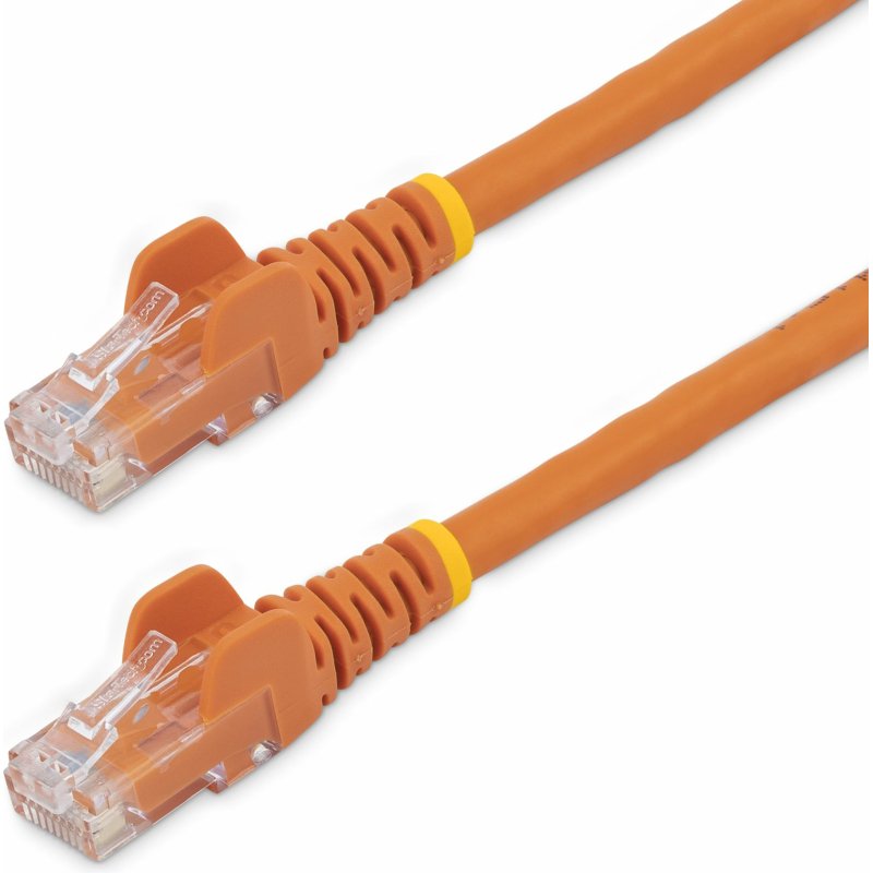 StarTech.com Câble réseau Cat6 Gigabit UTP sans crochet de 3m - Cordon Ethernet RJ45 anti-accroc - M/M - Orange
