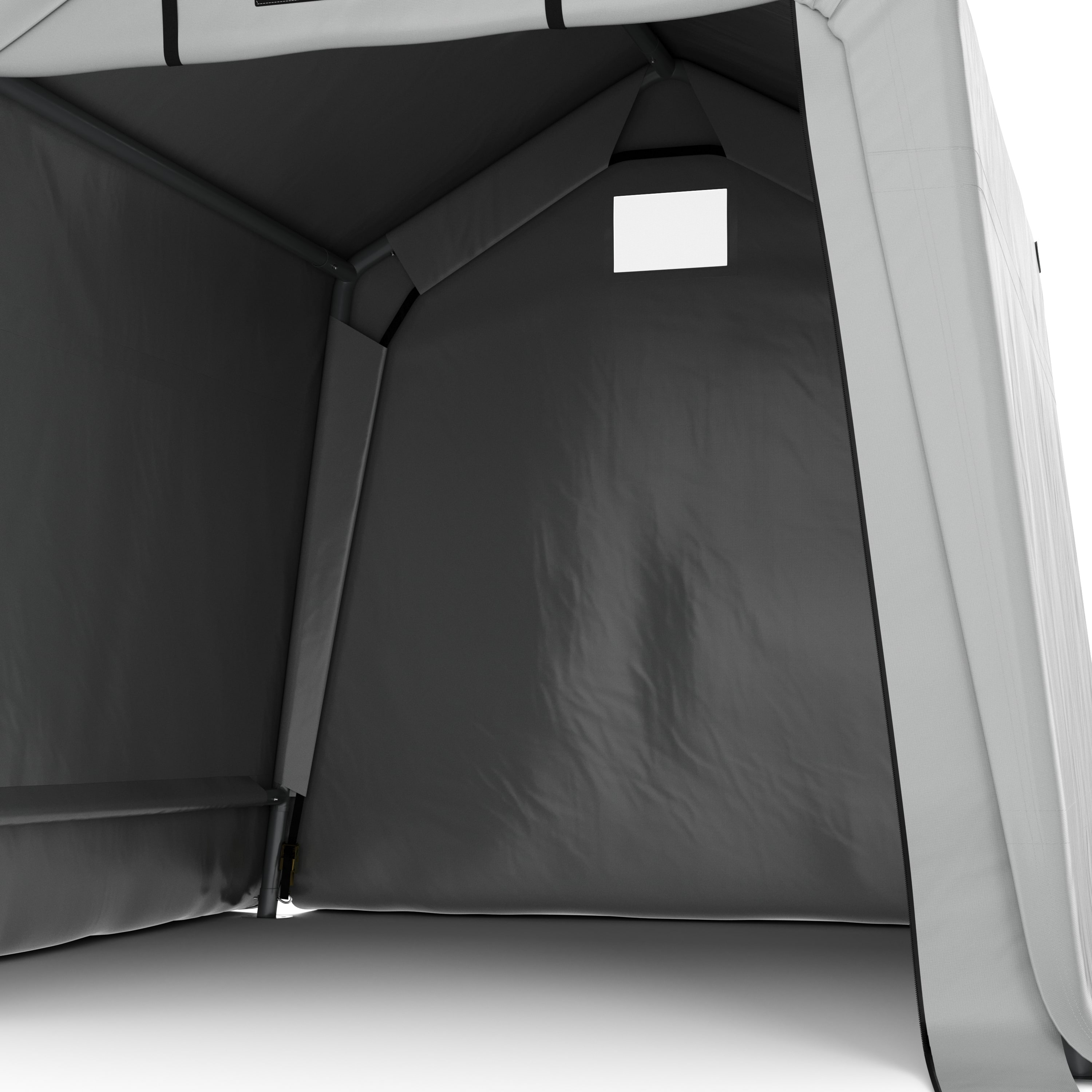 Zeltgarage Lagerzelt  1.8 x 1.8 m grau